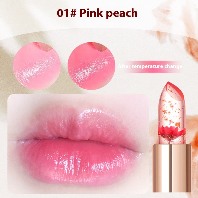 Flower Lipstick Jelly Color Changing Lipstick Moisturizing (8)