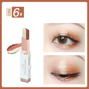 Yzs Velvet Gradient Two-Color Eyeshadow Stick Contrast Pearlescent Eyeshadow Eye Modification Eyeshadow Pen
