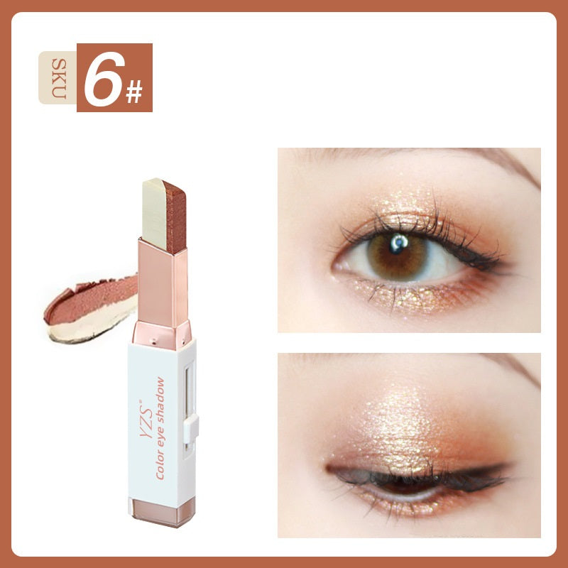 Yzs Velvet Gradient Two-Color Eyeshadow Stick Contrast Pearlescent Eyeshadow Eye Modification Eyeshadow Pen (1)