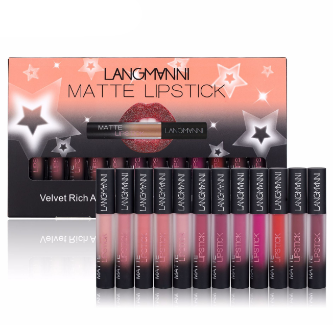 Matte Lipstick Waterproof Long-Lasting Velvet Lipstick Set (16)