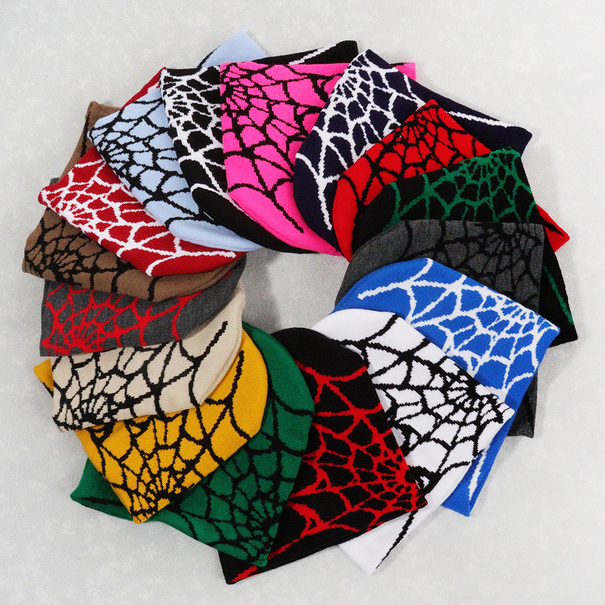 Spider Web Knitted beanie