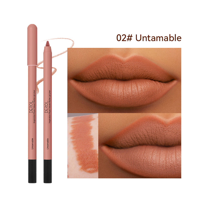 Matte Lipstick Lipliner Shade Velvet Mist Lipstick (9)