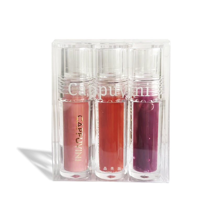 Small Square Lip Gloss Transparent Gloss Moisturizing and Nourishing Lacquer (6)