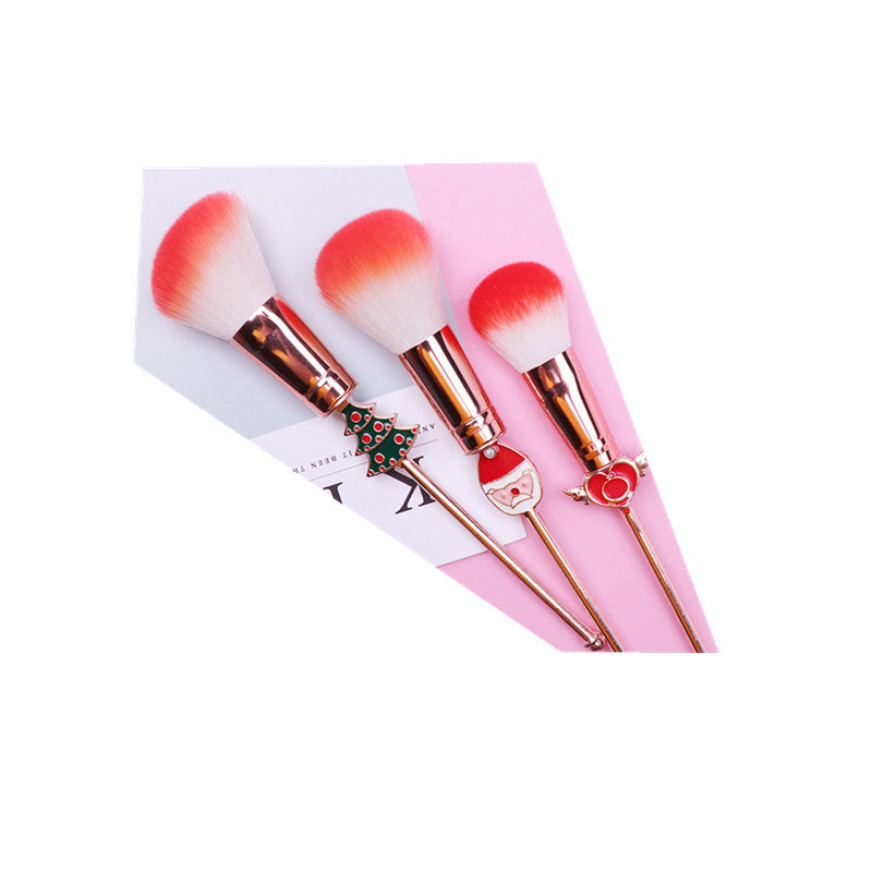 Christmas Moose Makeup Brush Set (2)