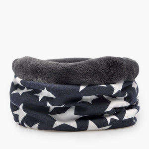 3 in 1 Ring Scarf for Men Beanies Hats with Pentagram Pattern Double Layer Hip Hop Hedging Cap Lining with Velvet