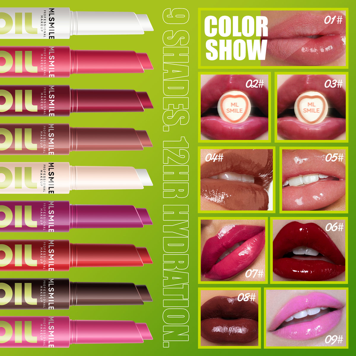 Makeup 9 Color Press Lipstick Solid Lipstick (10)