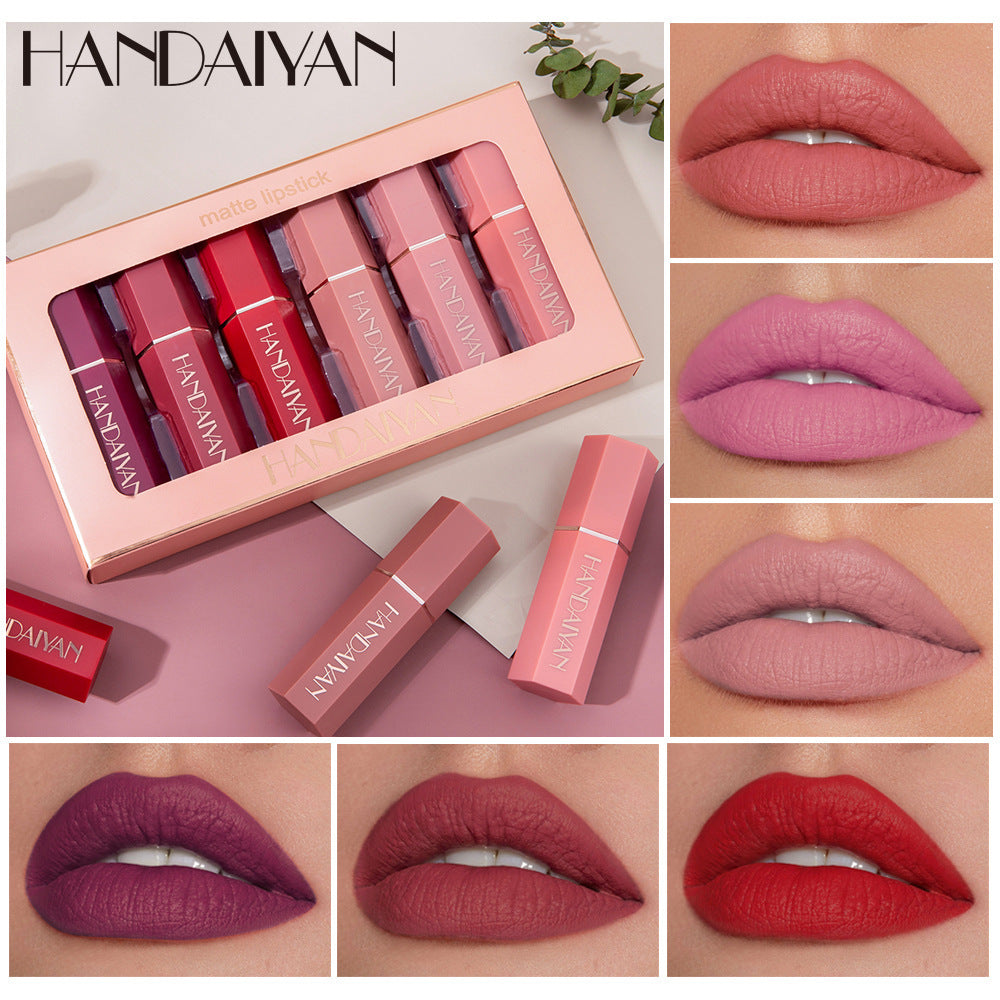 Matte Lipstick Gift Box Set Non-Stick Cup Lipstick (5)