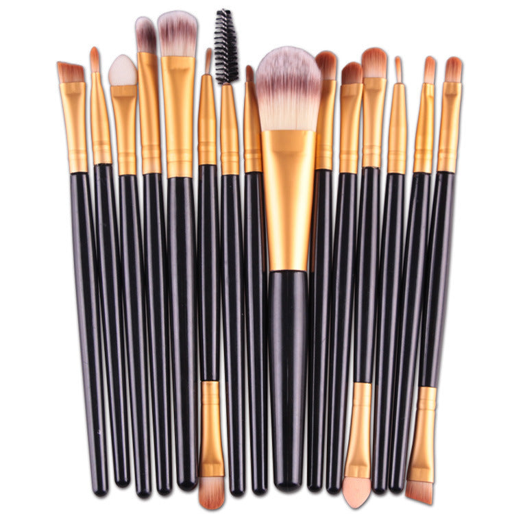 Set of 15-Piece Makeup Brushes