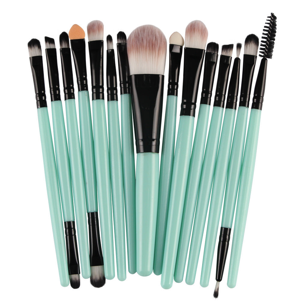 Set of 15-Piece Makeup Brushes (8)
