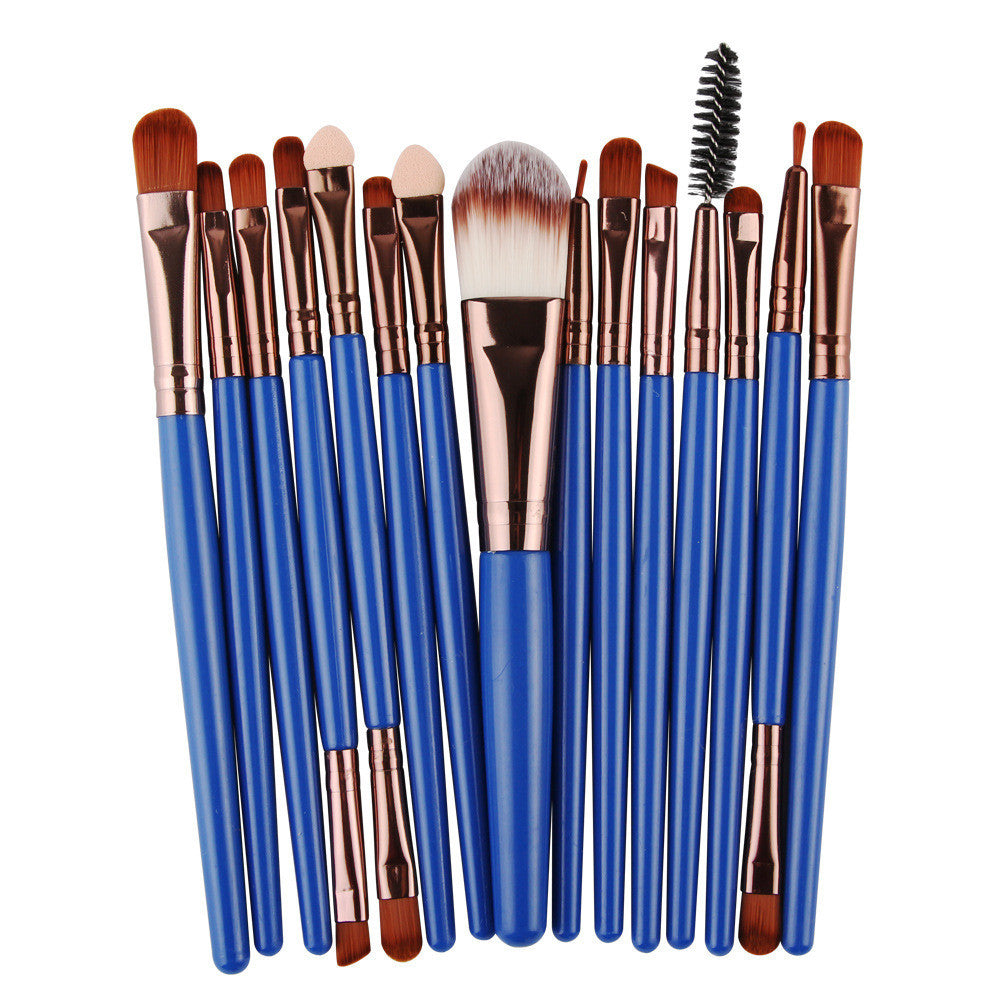 Set of 15-Piece Makeup Brushes (4)