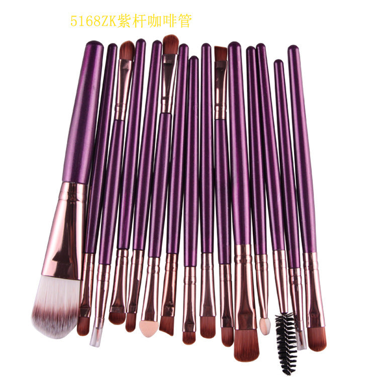 Set of 15-Piece Makeup Brushes (19)