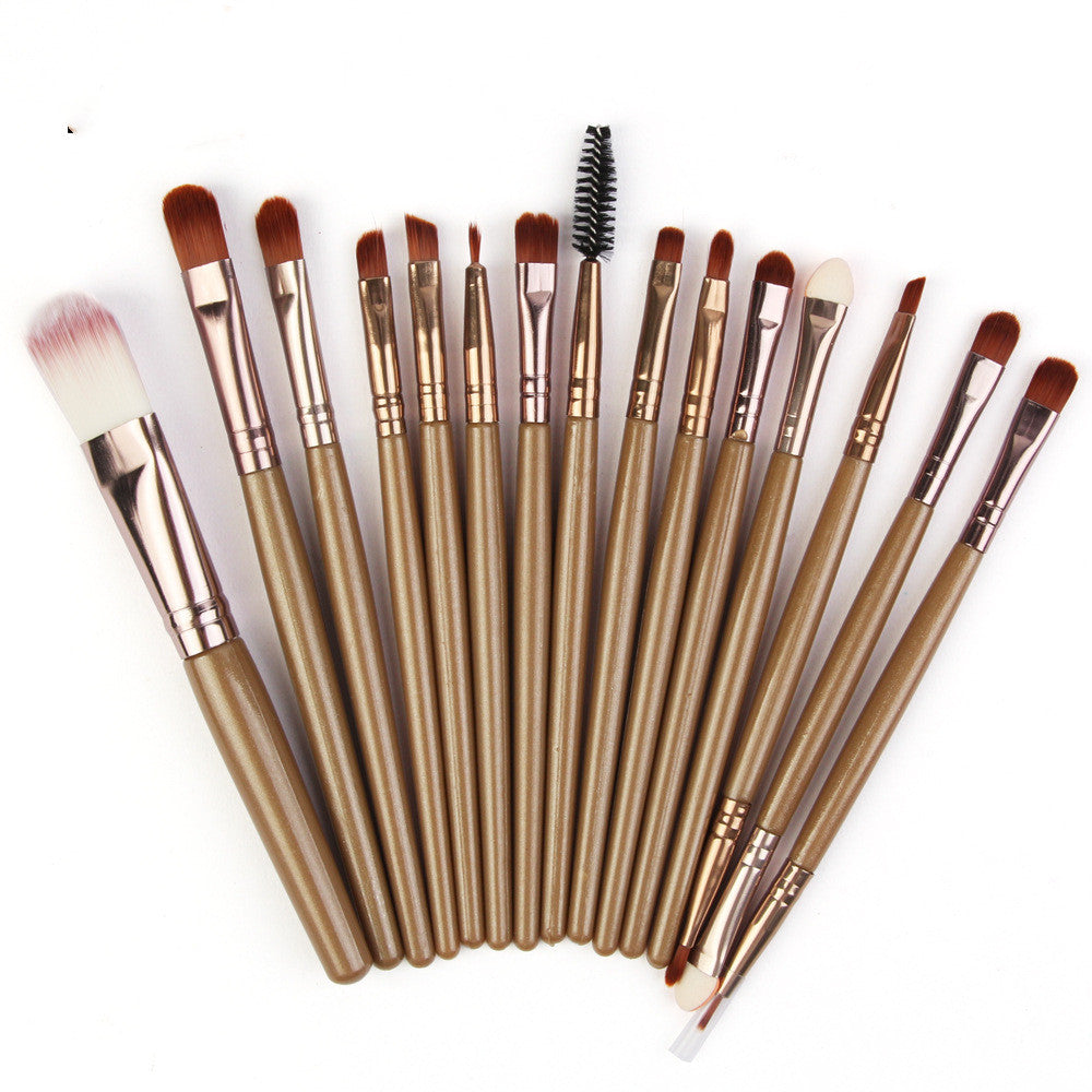 Set of 15-Piece Makeup Brushes (9)