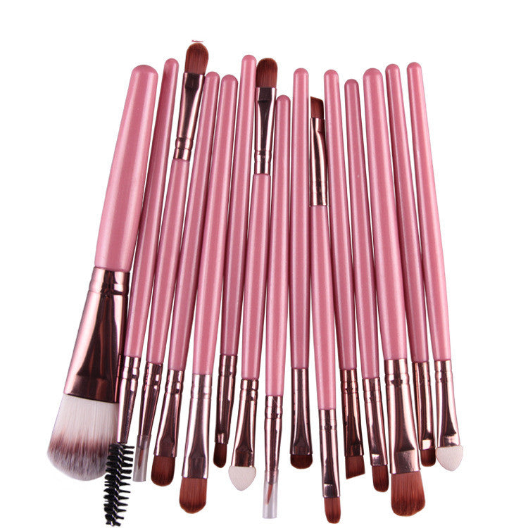 Set of 15-Piece Makeup Brushes (7)