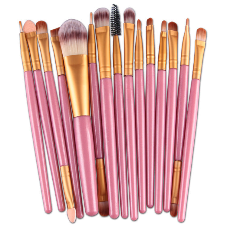 Set of 15-Piece Makeup Brushes (16)