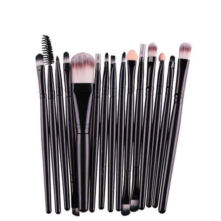 Set of 15-Piece Makeup Brushes (6)