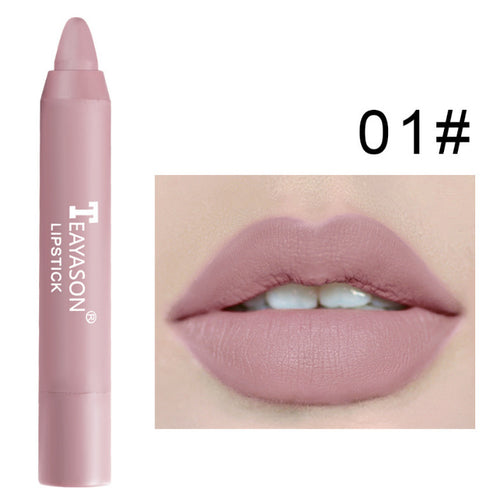 3-Piece of Matte Lipstick Matte Velvet Lipstick Pen Bean Paste Milk Tea Color Lipstick Crayons Lipstick Students (2)