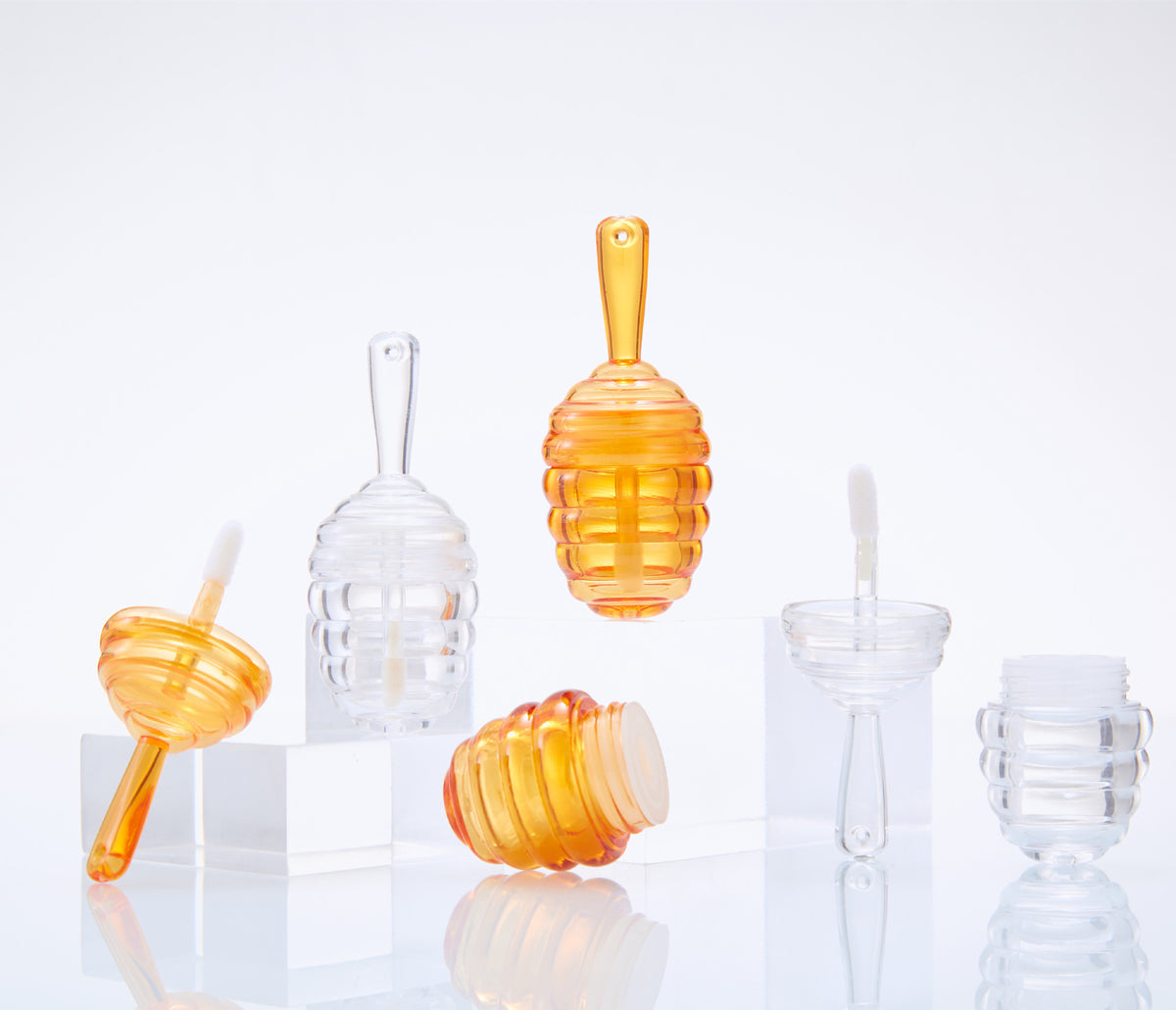 Mini Bee Fang Honeycomb Lip Gloss Glaze Gloss Empty (2)