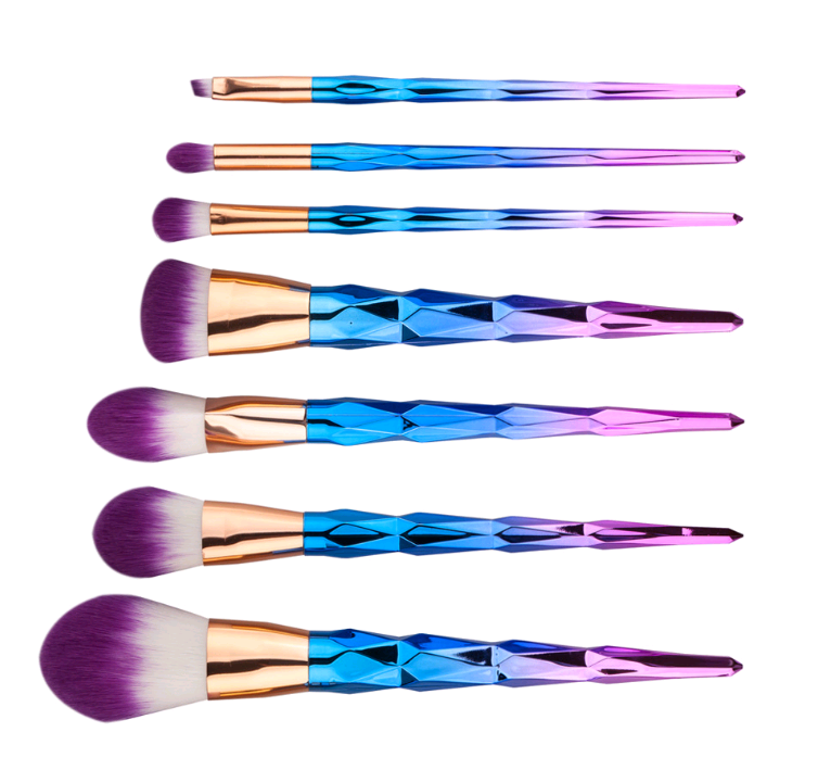 7-Piece Makeup Brush Diamond Brush Foundation Brush Set (4)