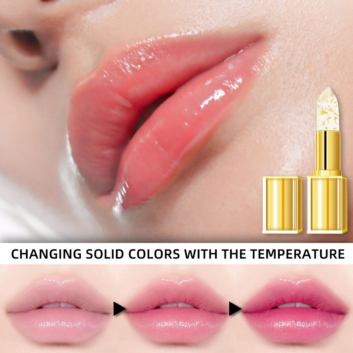 Anti-Smudge Gilding Warm Color-Changing Lipstick (7)