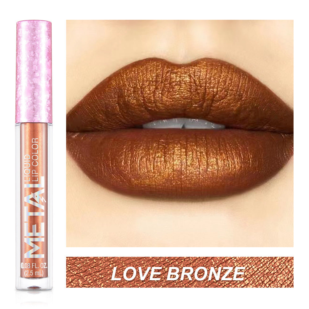 Metal Lip Gloss Waterproof Lipstick (1)