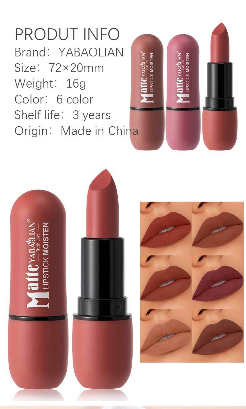 Matte Lipstick Matte Cup Waterproof Lip Grease (7)