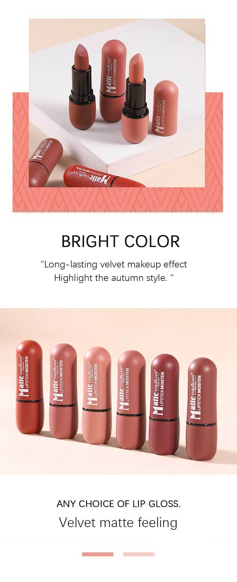 Matte Lipstick Matte Cup Waterproof Lip Grease (3)