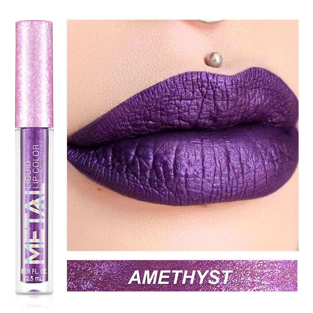 Metal Lip Gloss Waterproof Lipstick (18)