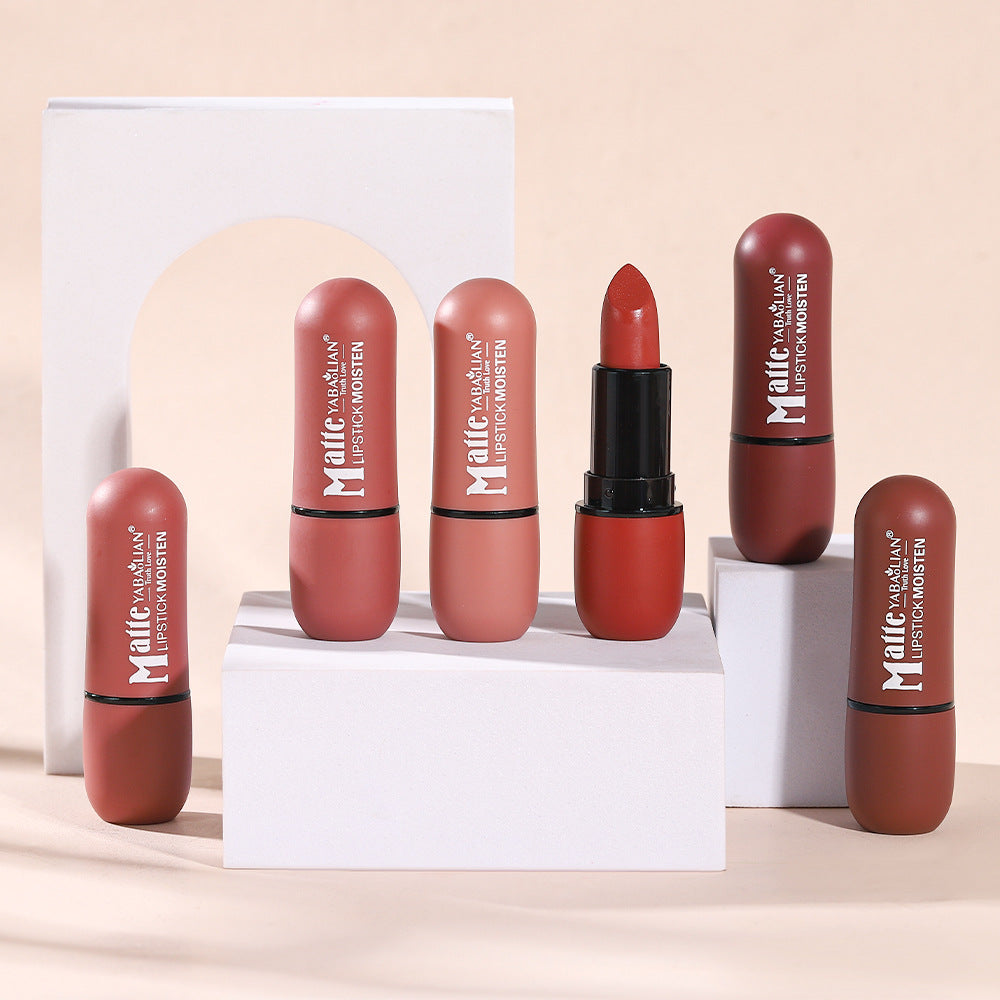Matte Lipstick Matte Cup Waterproof Lip Grease (5)