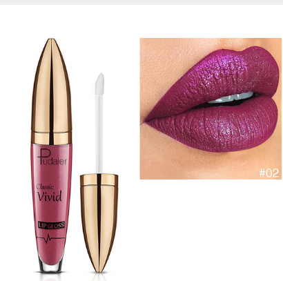 Pudaier Matte Pearlescent Lip Gloss Non-Stick Cup Diamond Gloss (9)