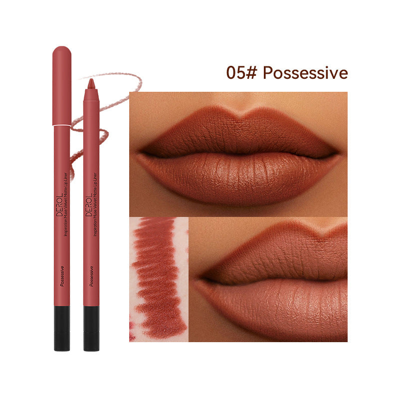 Matte Lipstick Lipliner Shade Velvet Mist Lipstick (5)