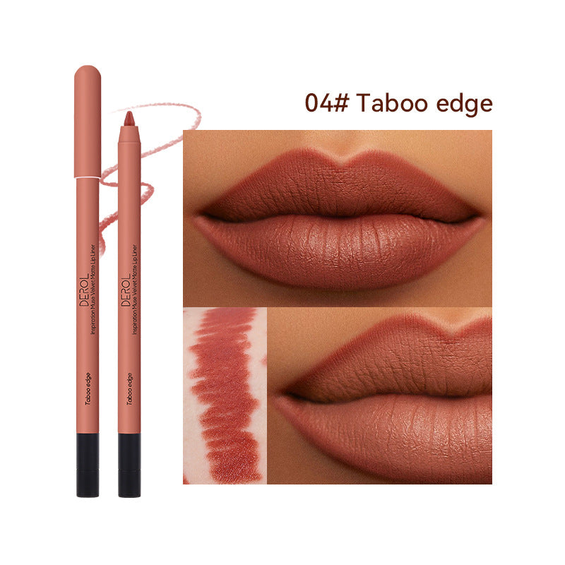 Matte Lipstick Lipliner Shade Velvet Mist Lipstick (3)