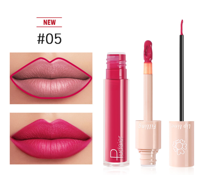 Pudaier Dual Lipstick Lip Gloss Lipstick (15)