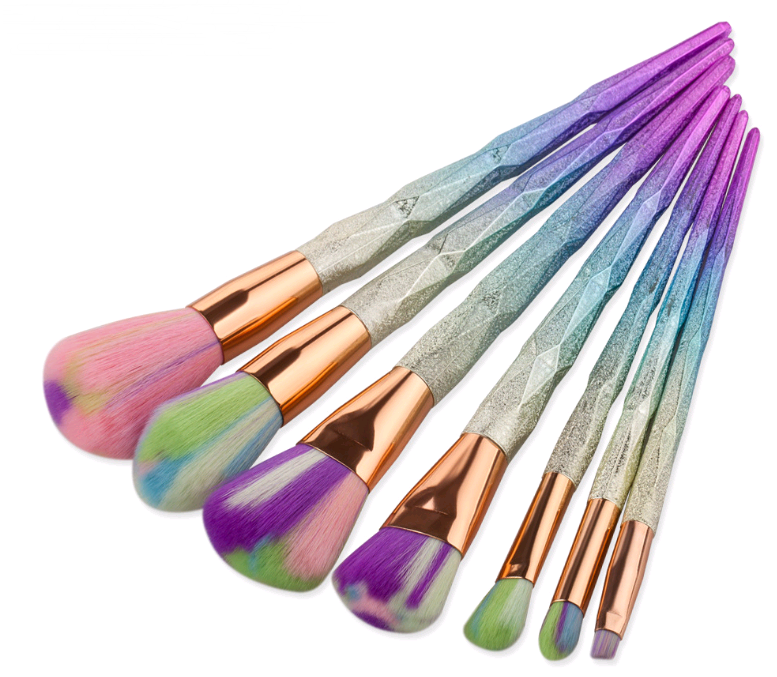 7-Piece Makeup Brush Diamond Brush Foundation Brush Set (3)