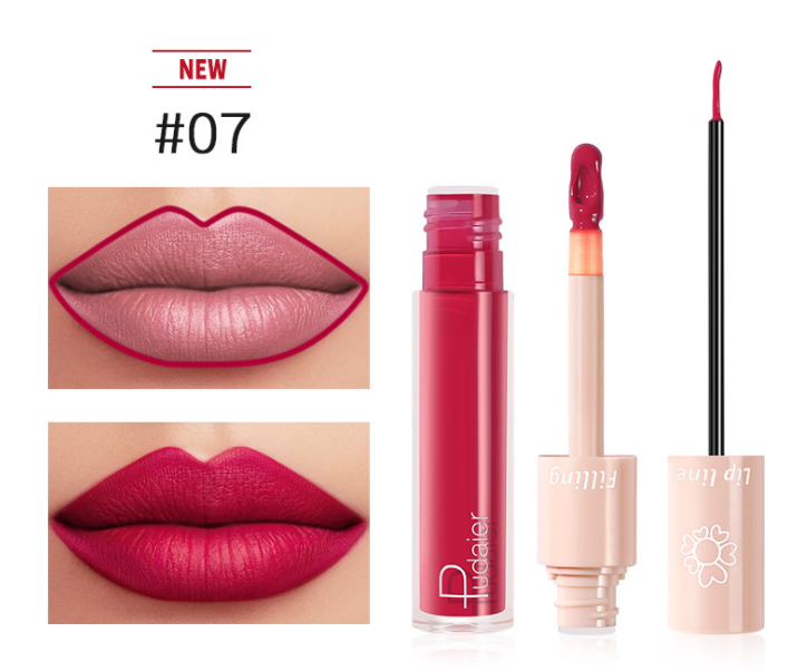 Pudaier Dual Lipstick Lip Gloss Lipstick (12)