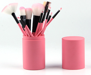12-Piece Makeup Brush Set Blush Eyeshadow Eyelash Highlighter Brush (12)