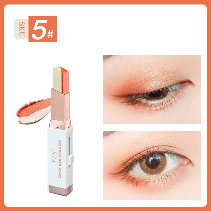 Yzs Velvet Gradient Two-Color Eyeshadow Stick Contrast Pearlescent Eyeshadow Eye Modification Eyeshadow Pen (6)