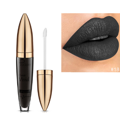 Pudaier Matte Pearlescent Lip Gloss Non-Stick Cup Diamond Gloss (17)