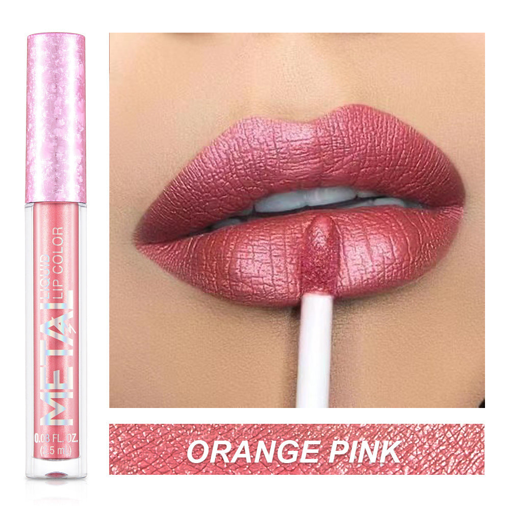 Metal Lip Gloss Waterproof Lipstick (4)
