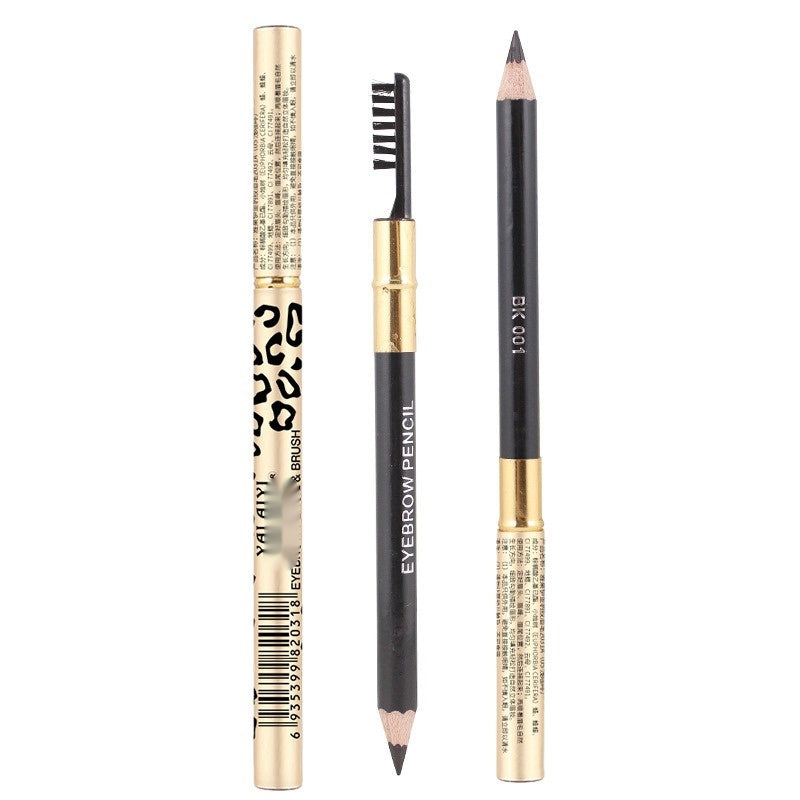 Yalaiyi Eyebrow Pencil Leopard Print Eyebrow Kuaishou and Douyin Live Broadcast Selling Waterproof Distinct Look Wild Eyebrow (6)