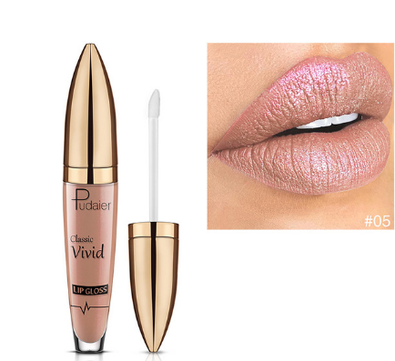 Pudaier Matte Pearlescent Lip Gloss Non-Stick Cup Diamond Gloss (2)