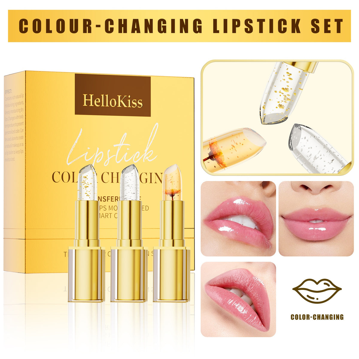 Anti-Smudge Gilding Warm Color-Changing Lipstick (3)