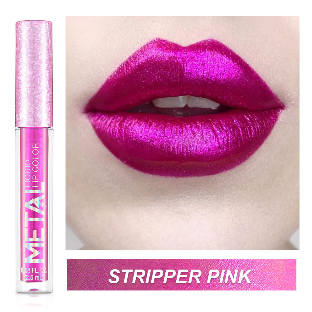 Metal Lip Gloss Waterproof Lipstick (2)