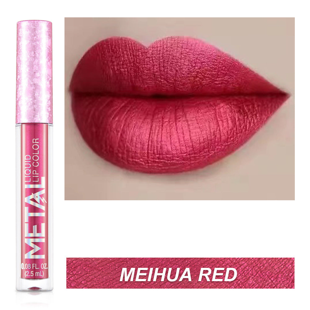 Metal Lip Gloss Waterproof Lipstick (16)