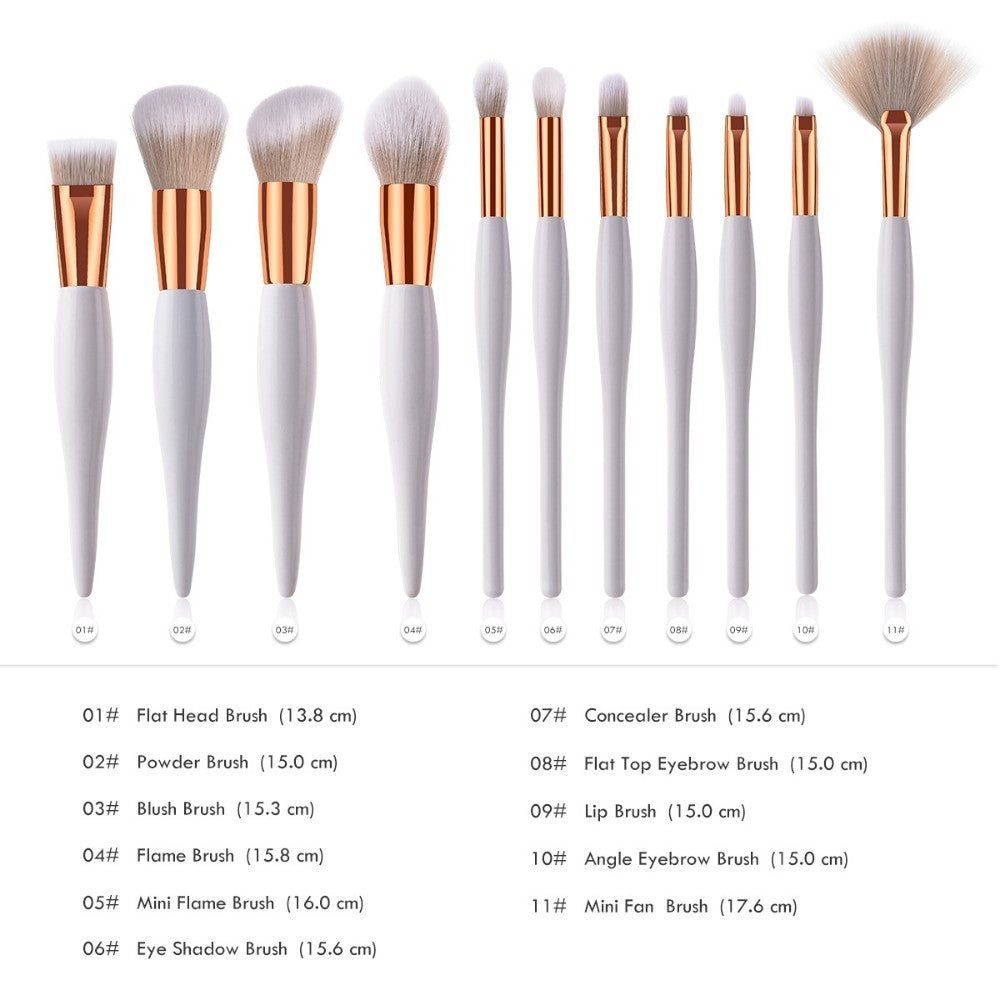 Single 11-Piece Makeup Brush Set (2)