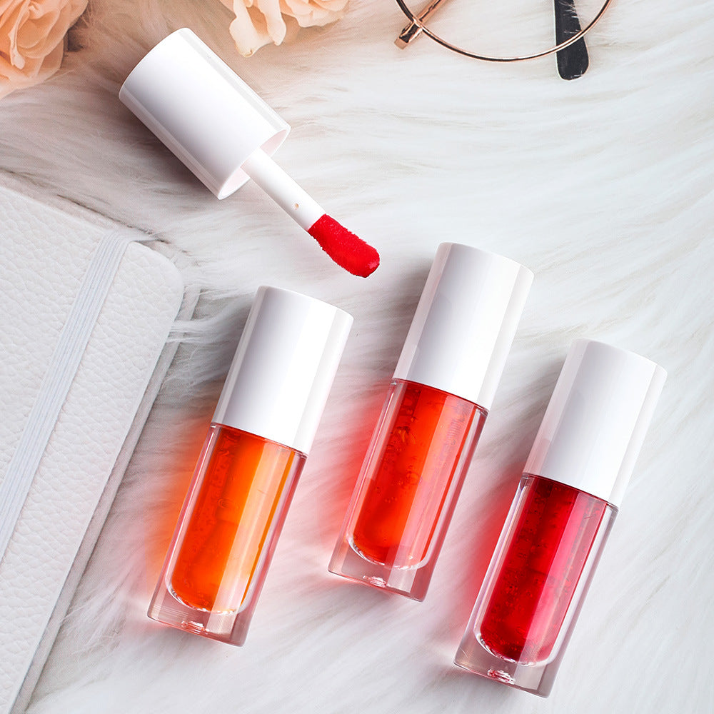 Non-Decolorizing Lip Stain Gloss Jelly Tint Gloss Cheek Eye Shadow 3 Ins Thick Pole Lipstick Water (3)