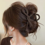 18 dark coffee bow