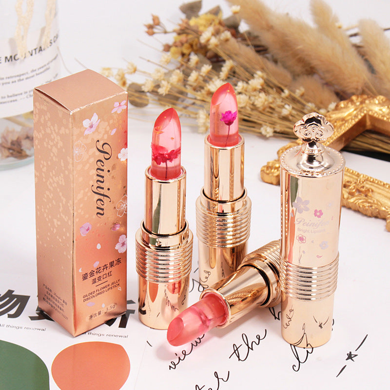 Flower Lipstick Jelly Color Changing Lipstick Moisturizing (6)