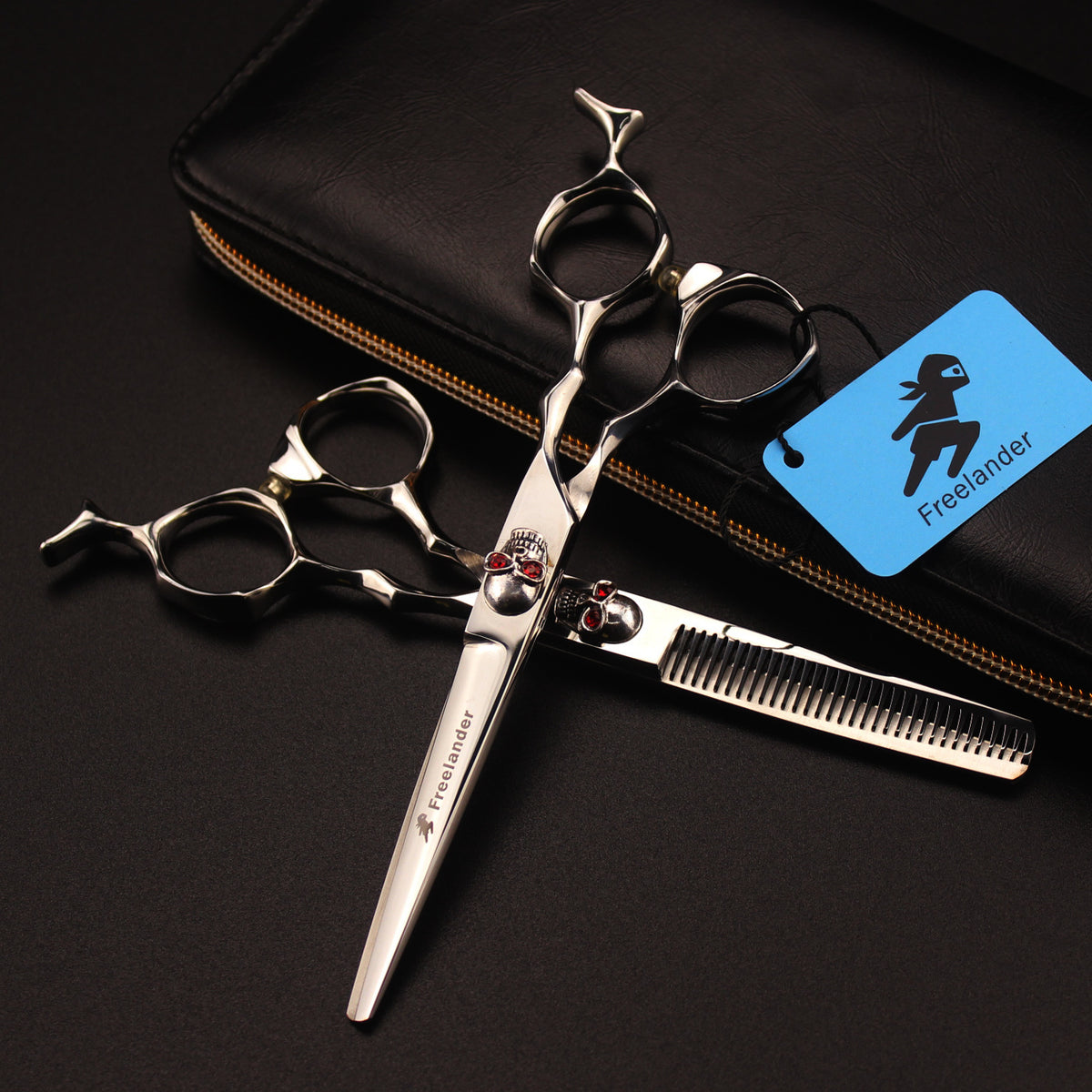 Silver Skull Beauty Salon Cutting Tools (2)