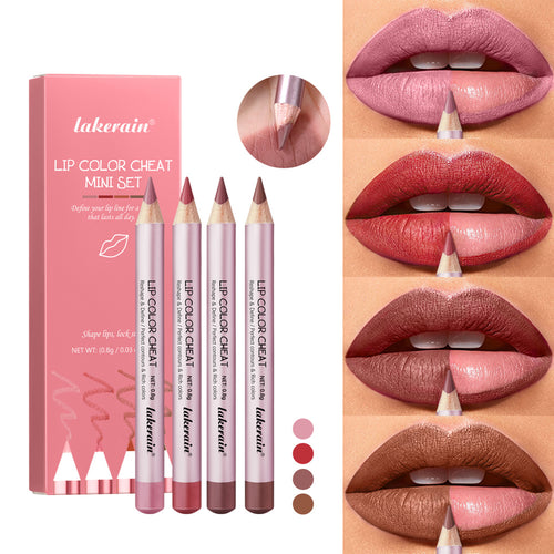 4-Piece Matte Lipstick Lip Liner (2)