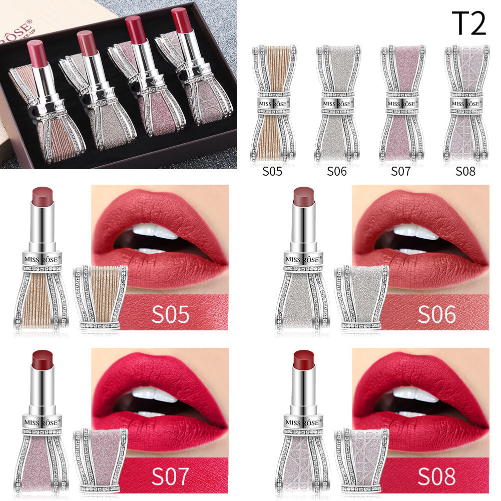 Bowknot Lipstick Sweet and Colorful Star Four-Pack Lipstick Set (5)